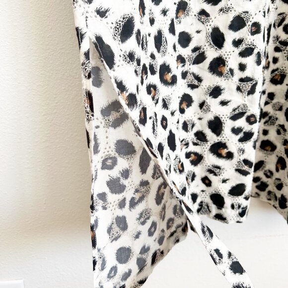NWT Kate Landry Animal Print Midi Patio Lounge Dress Mumu Sz L - Picture 5 of 10